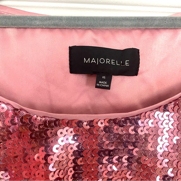 Majorelle Christiana Sequin Top Pink Sparkle Eras Barbiecore XS - Picture 4 of 5